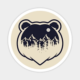 Bear Illustration Magnet